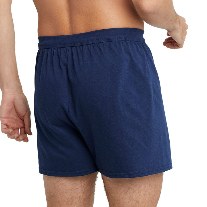Men&#39;s Jersey Boxers 6-Pack, Soft Knit Boxers, Moisture-Wicking Jersey Boxers, 6-Pack (Colors May Vary)