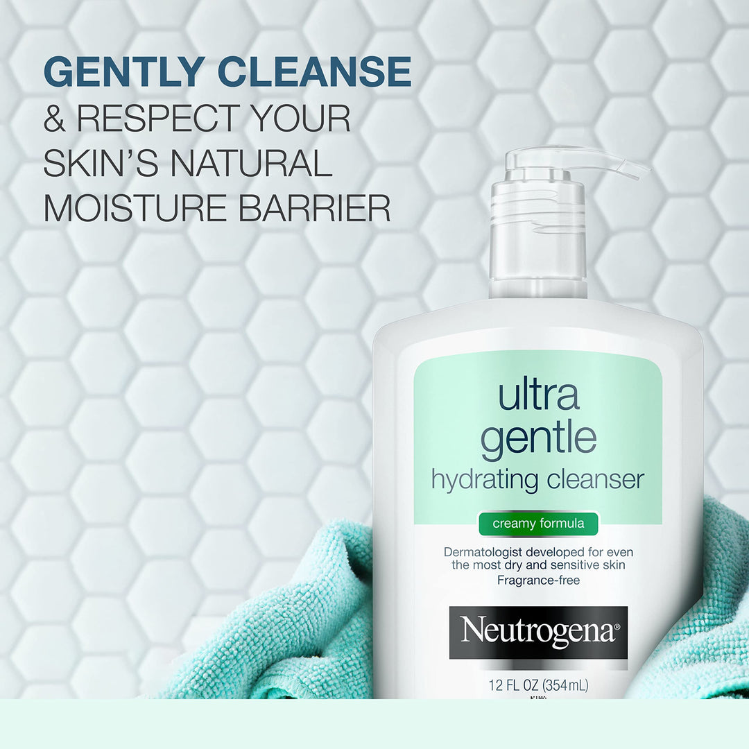 Neutrogena Ultra Gentle Hydrating Facial Cleanser, Non-