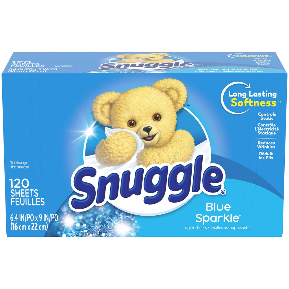 Snuggle Fabric Softener Dryer Sheets, Blue Sparkle, 120