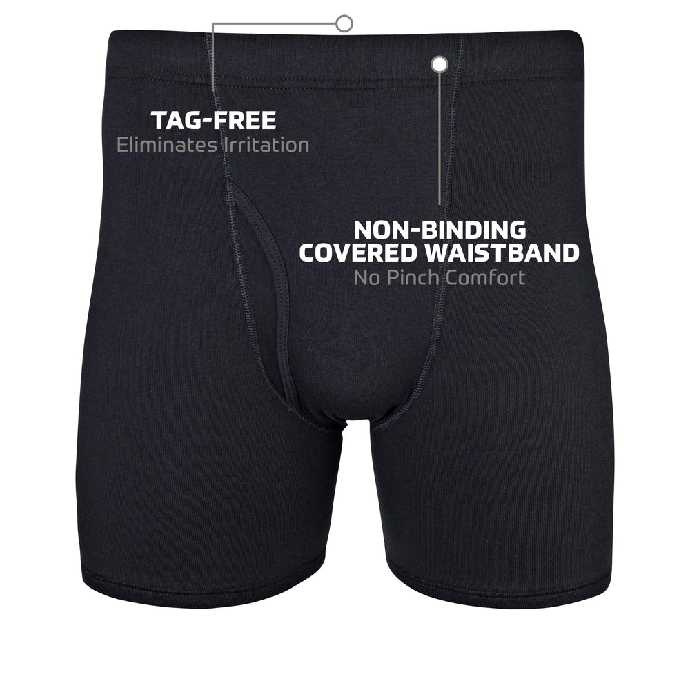 Gildan Men's Underwear Covered Waistband Boxer Brie