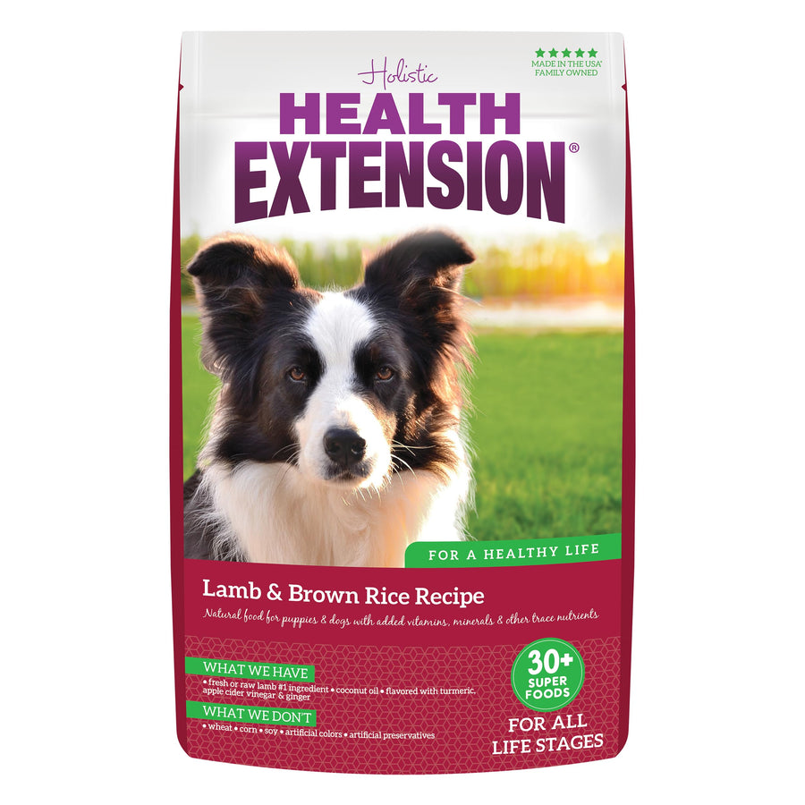 Lamb & Brown Rice Dry Dog Food (15 lb / 6.8 kg) - Nutritious Free-Range Lamb Formula with Probiotics, Antioxidants & Omega 3 for Dogs with Sensitive Digestion