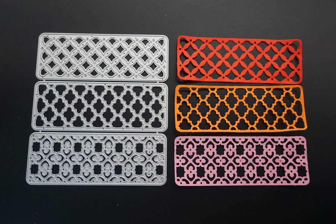 Metal Die Cuts 3 Styles of Lace Frame Embossing Stencil Cutting Dies for Card Making Scrapbooking Paper Craft Album Stamps DIY Décor