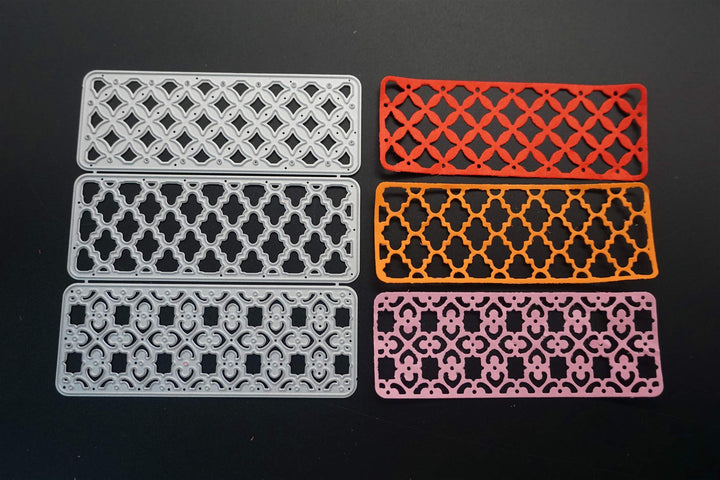 Metal Die Cuts 3 Styles of Lace Frame Embossing Stencil Cutting Dies for Card Making Scrapbooking Paper Craft Album Stamps DIY Décor