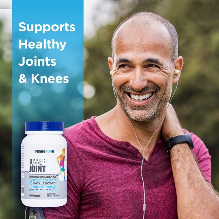 Runner Multivitamin &amp; Joint Support Supplement – Antioxidants, Vitamin B Complex, Probiotics for Health, Energy, Endurance, Recovery - Glucosamine Chondroitin, MSM – GMP Running Supplements