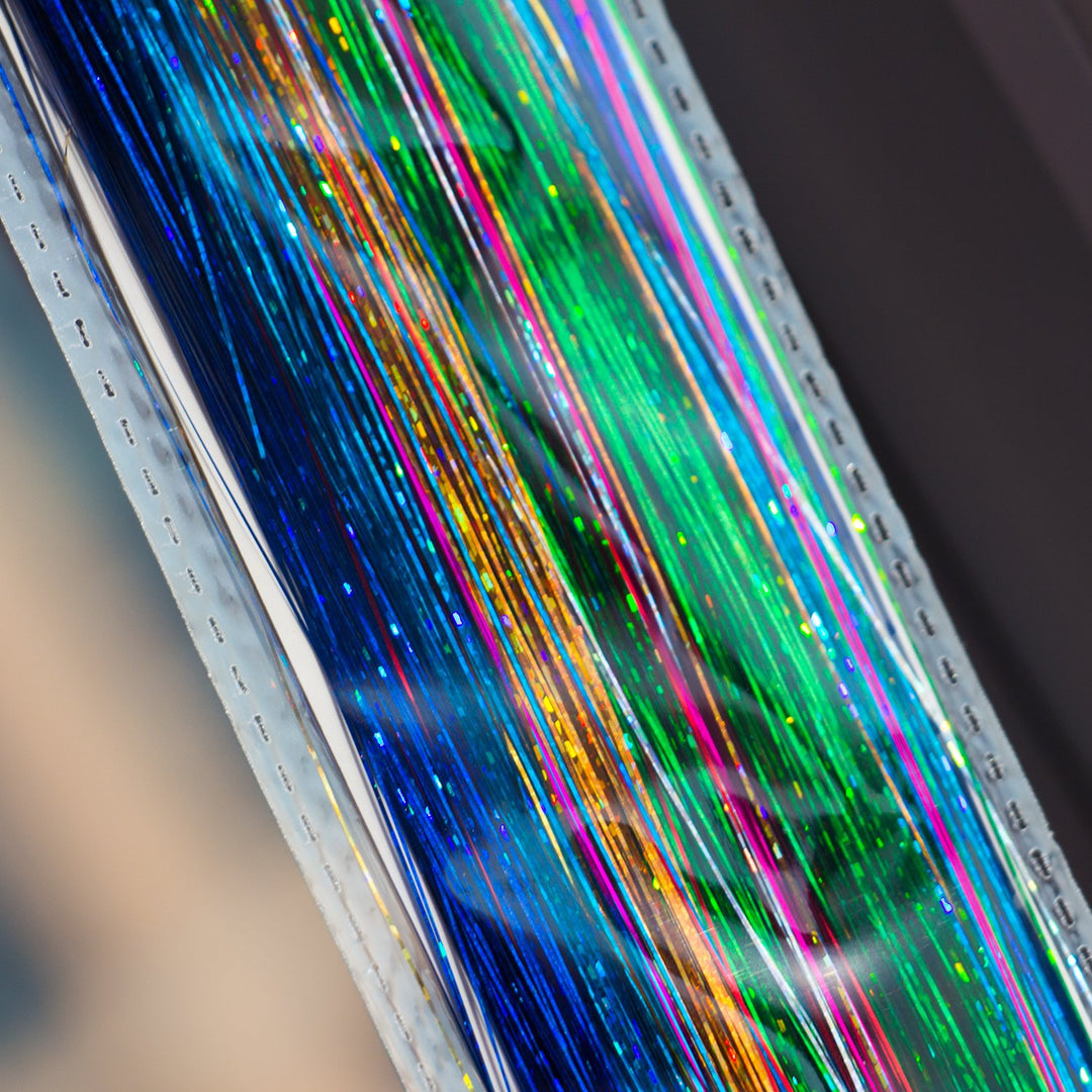 40&#39; Hair Tinsel 210 Strands 10 Color ï¼Ë†Sparking Gold, Green, Hot Pink, Rainbow, Champagne Gold, Crimson, Sky Blue, Sapphire Blue, Silver, Violet)