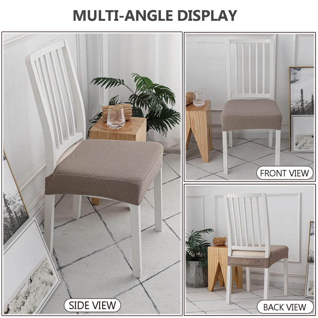 LANSHENG Chair Seat Covers for Dining Room Set of 4 Str