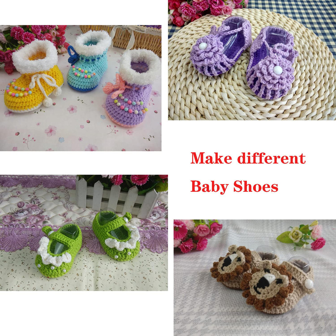 100Pcs Clear Plastic Baby Feet Display, Baby Booties Cr