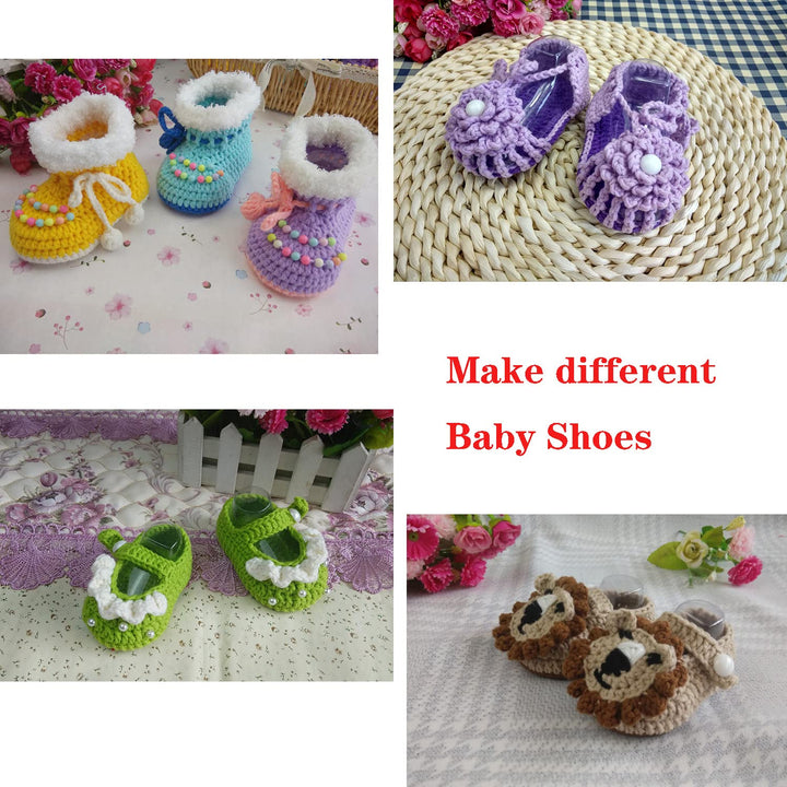100Pcs Clear Plastic Baby Feet Display, Baby Booties Cr