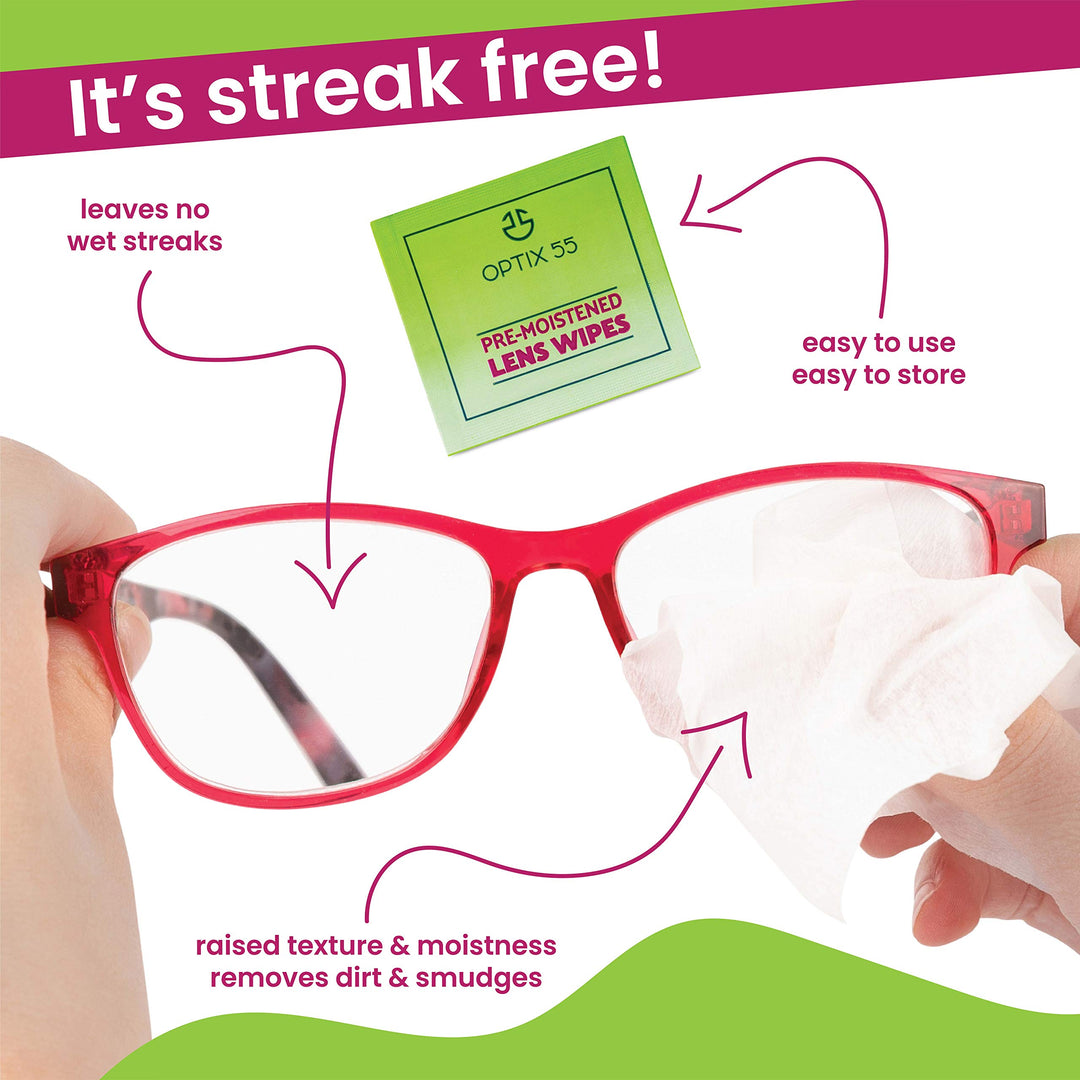 Eyeglass Cleaner Lens Wipes- 200 Pre-Moistened Individu