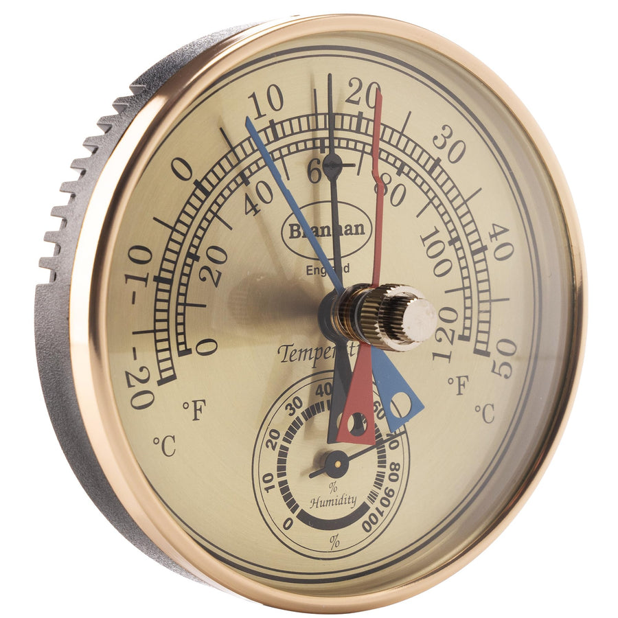 Max Min Thermometer and Hygrometer - Ideal Greenhouse Thermometer and Humidity Meter to Monitor Maximum and Minimum Temperatures and Humidity Easily Wall Mounted