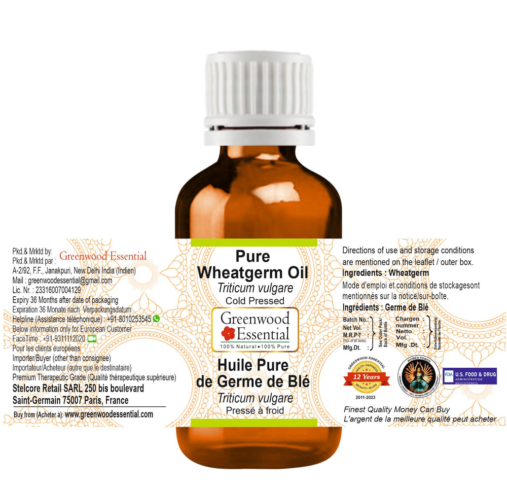 Greenwood Essential Pure Wheatgerm Oil (Triticum vulgar