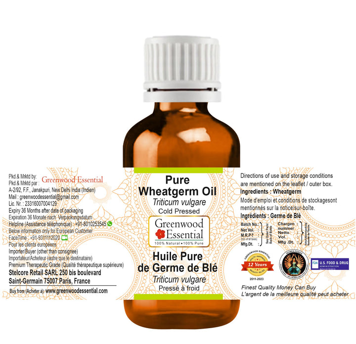 Greenwood Essential Pure Wheatgerm Oil (Triticum vulgar