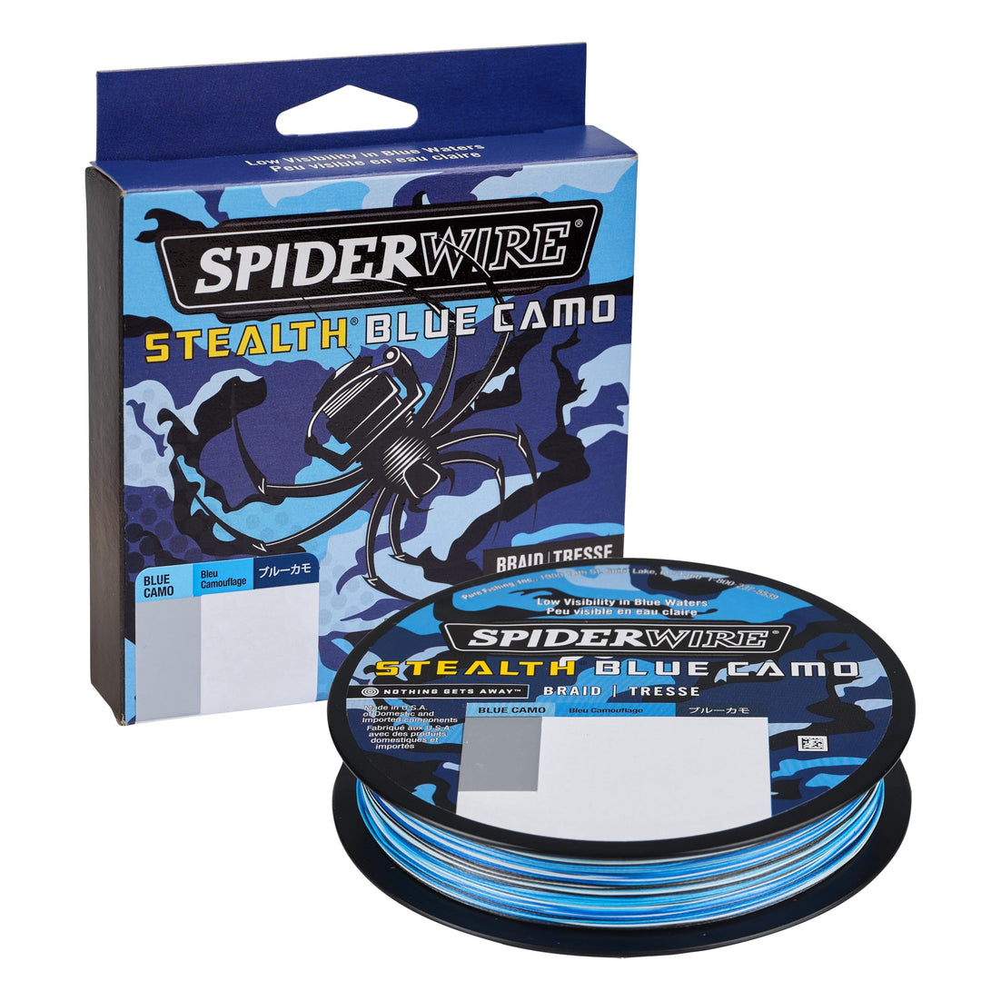 SpiderWire Stealth® Superline, Blue Camo, 65lb | 29.4kg