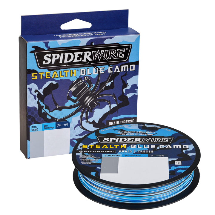 SpiderWire Stealth® Superline, Blue Camo, 65lb | 29.4kg