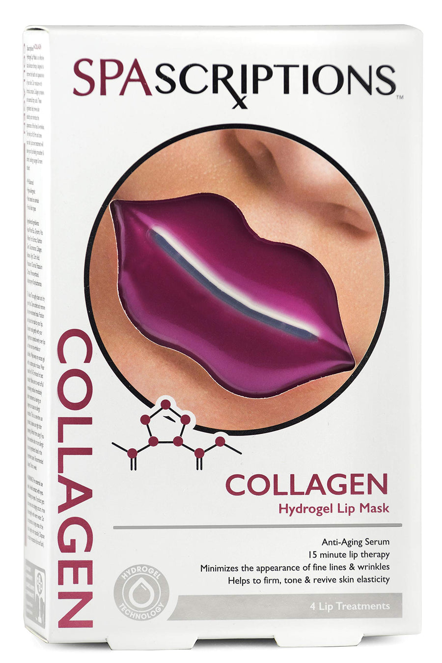 Collagen Hydrogel Lip Mask - 4 Pack