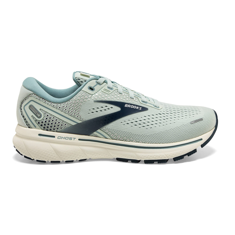Women's Ghost 14 Neutral Running Shoe - Aqua Glass/Whisper White/Navy - 8 Medium