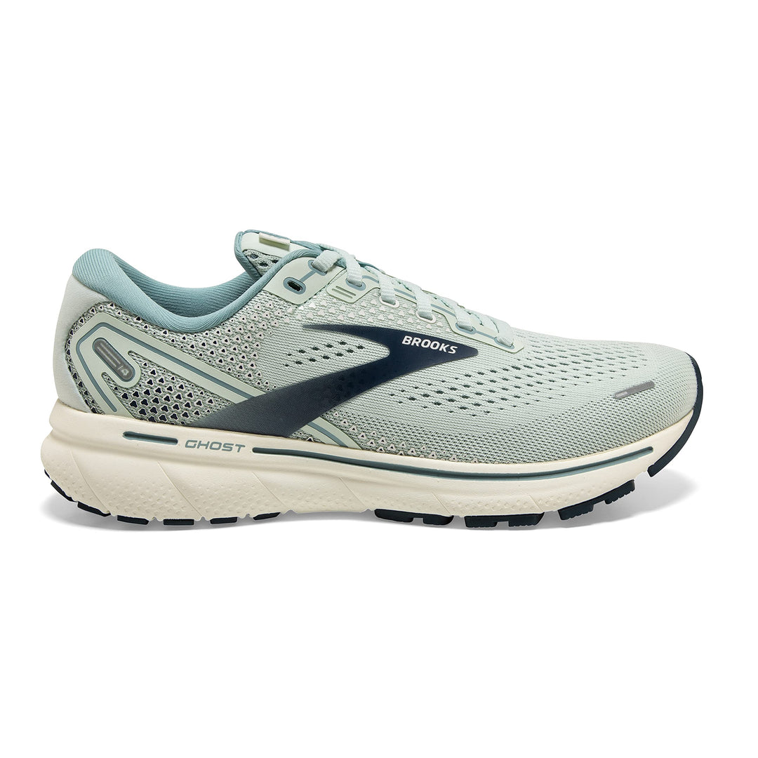 Women&#39;s Ghost 14 Neutral Running Shoe - Aqua Glass/Whisper White/Navy - 8 Medium