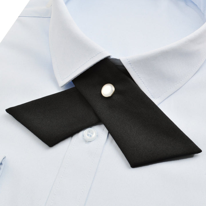 Adjustable Criss-Cross Bow tie School Uniform Pre-tied Bowknot for Women/Men/Girls/Boys, Black