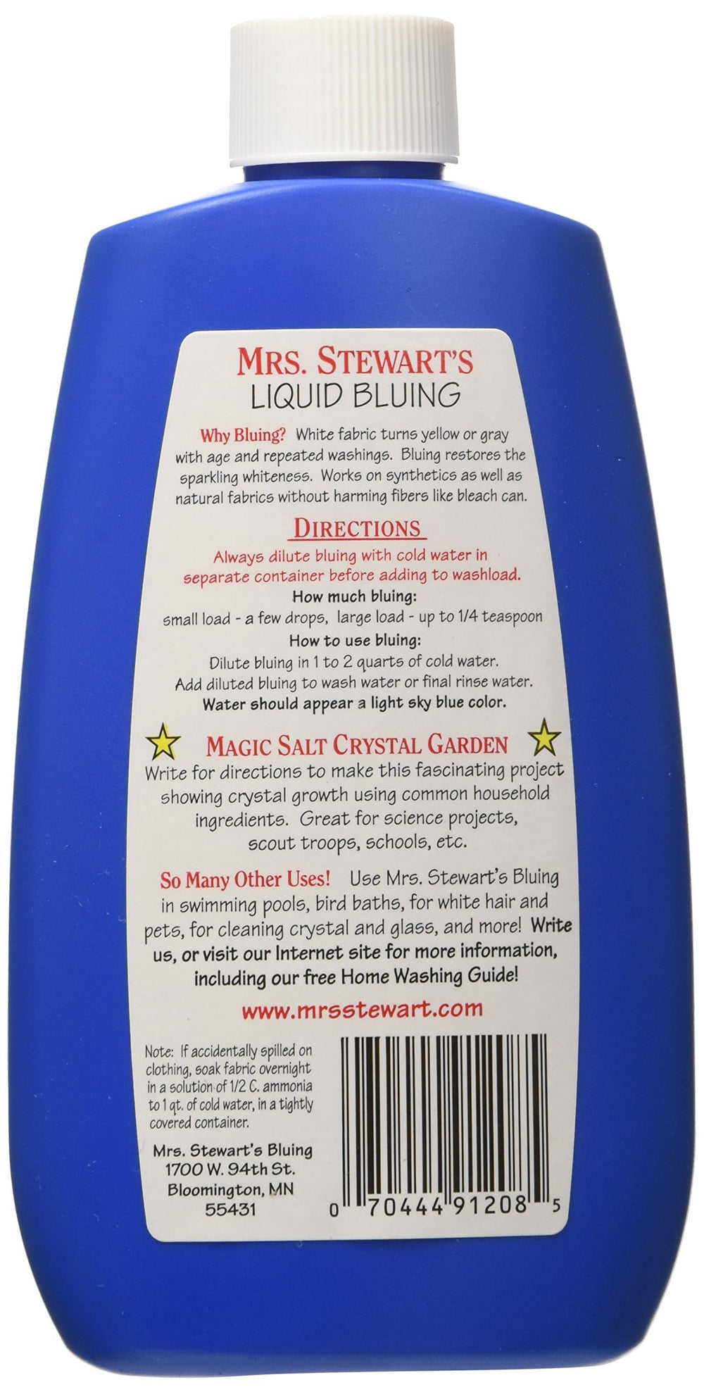 Mrs. Stewart's Concentrated liquid bluing , 8 ounce