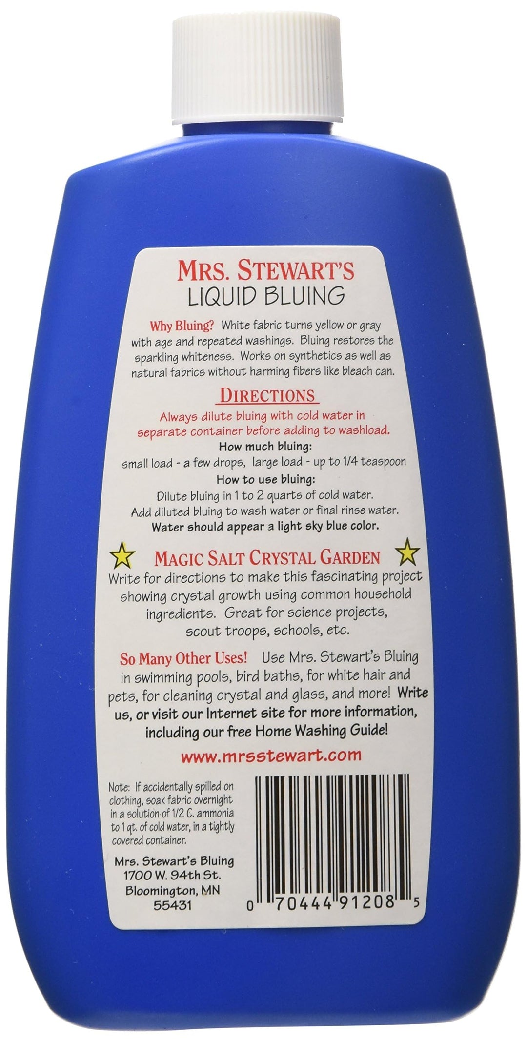 Mrs. Stewart&#39;s Concentrated liquid bluing , 8 o
