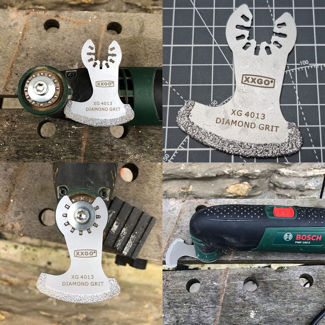 4 Pcs Oscillating Multi Tool Diamond Segment Swing Grit Grout Blades XG4001S