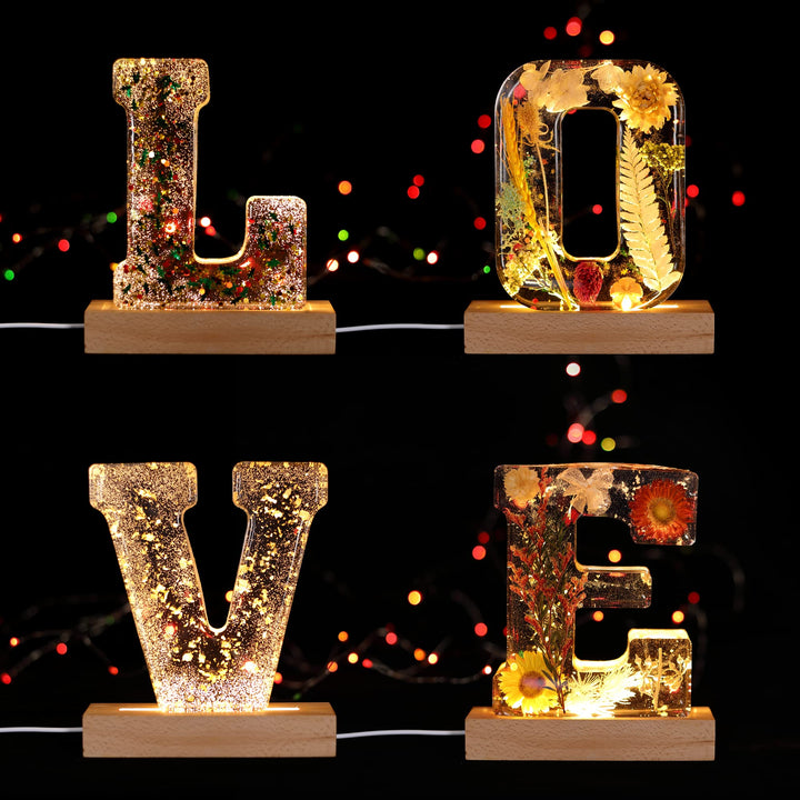 Large Letter Resin Molds, 6 Inch 3D Silicone F Capital 