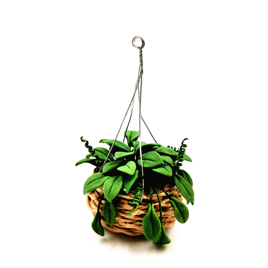 Miniature Dollhouse Plants Dollhouse Furniture and Accessories Hanging Plant Pot Model 1 12 Scale