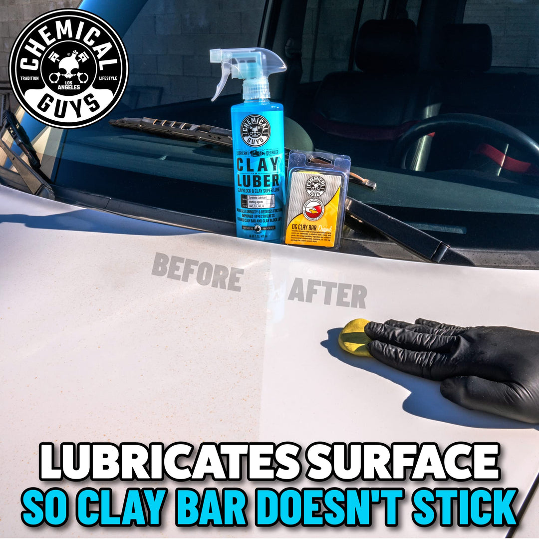 CLY_109 Light Duty Clay Bar and Luber Synthetic Lubricant Kit, 16 oz (2 Items), Blue