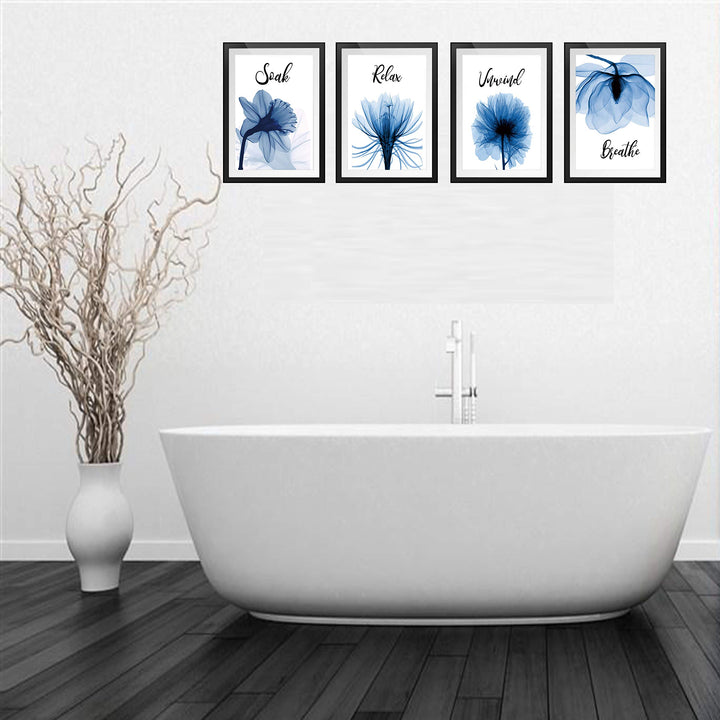 VOUORON Blue Elegant Tulip Relax Soak Unwind Breathe Ba