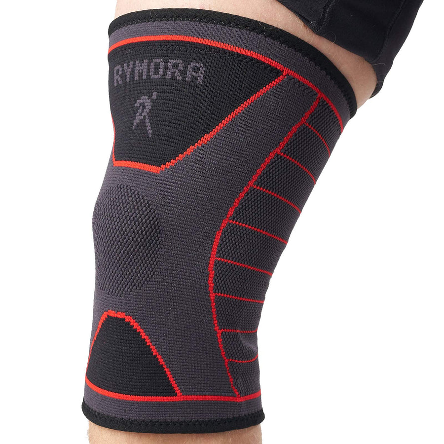 Knee Support Sleeve for Men and Women (Grey) (Single Wr
