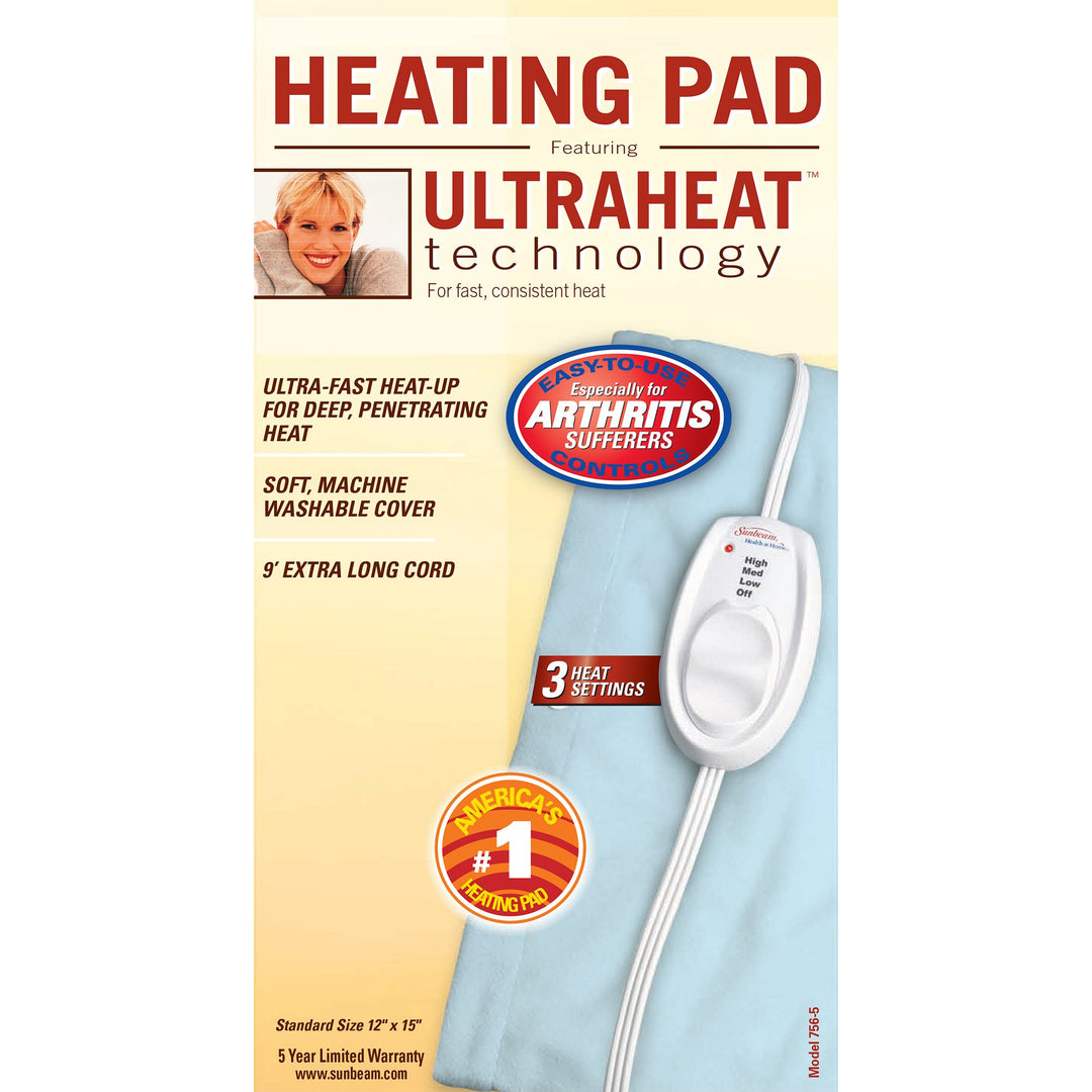 Sunbeam 756-500 Heating Pad with UltraHeatTechnology