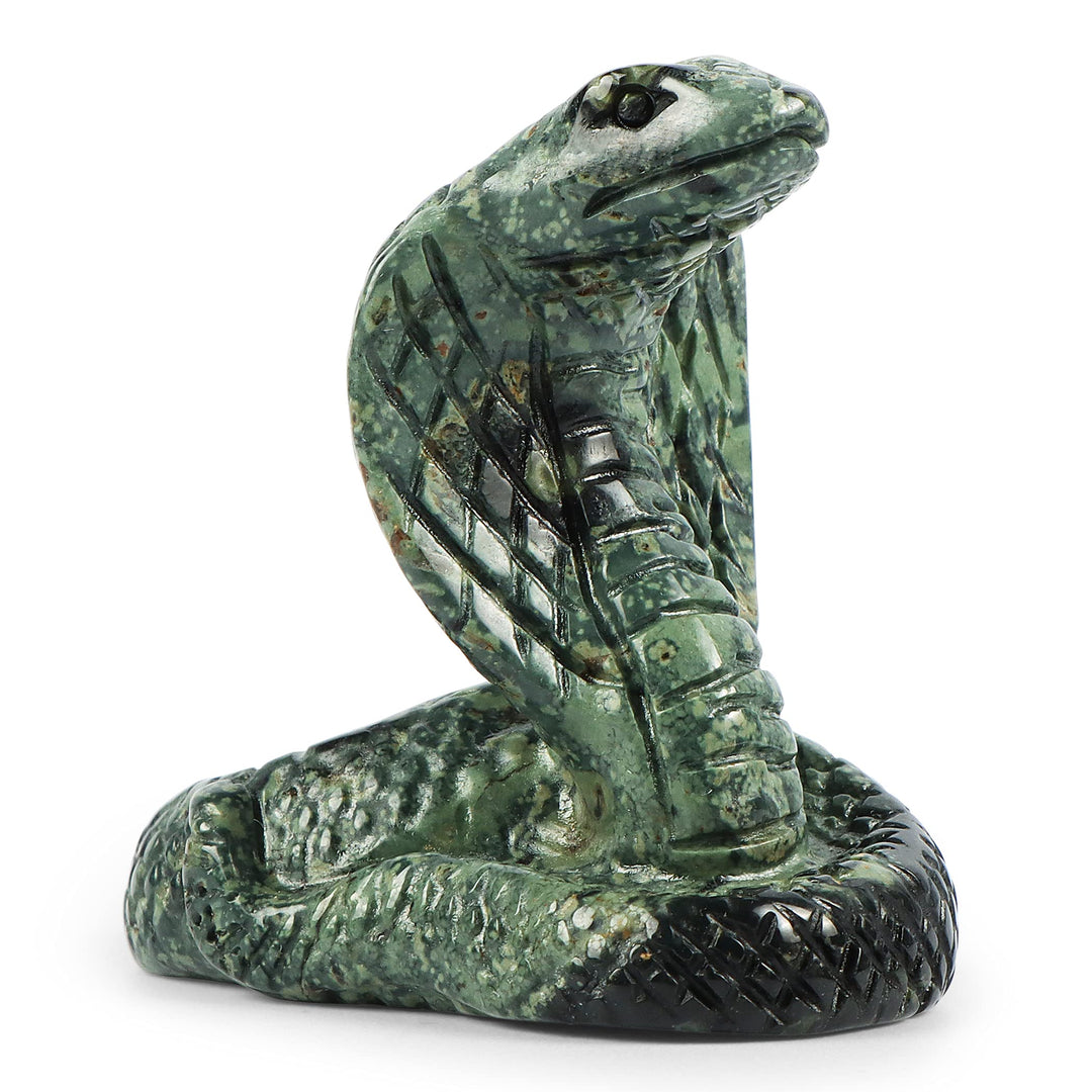 Artistone Kambaba Jasper Snake Statue 2 inch Hand Carve