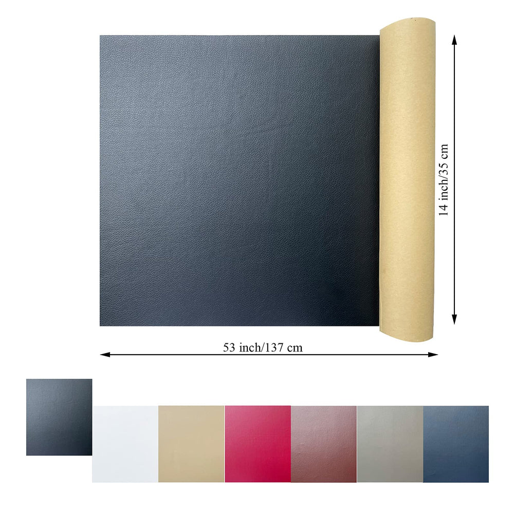 Leather Repair Patch, 14 X 53 Large Self-Adhesive Tape Patch Kit for Sofa Car Seat Furniture Jacket Shoe Fabric Repair Tear, Dark Green