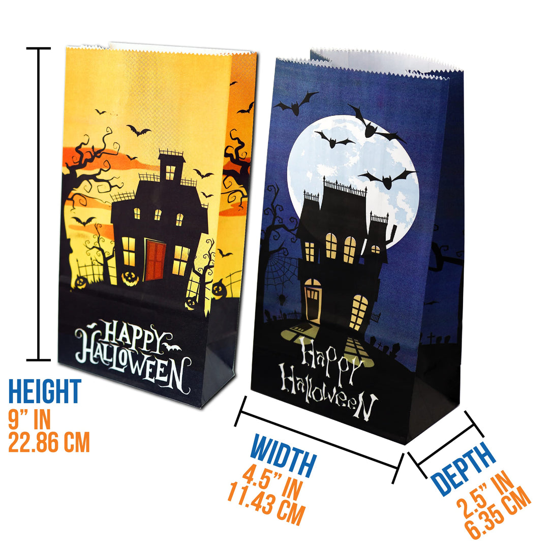 Happy Halloween Paper Treat Bags 40-Count Set by Iconik