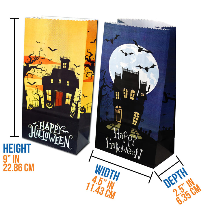 Happy Halloween Paper Treat Bags 40-Count Set by Iconik