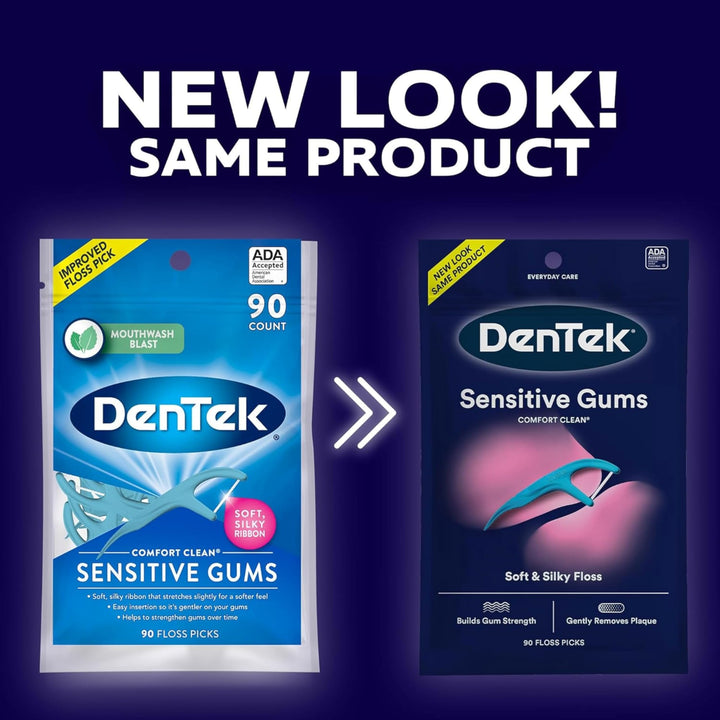 Dentek Floss Picks Silk 90 Pieces Bagged