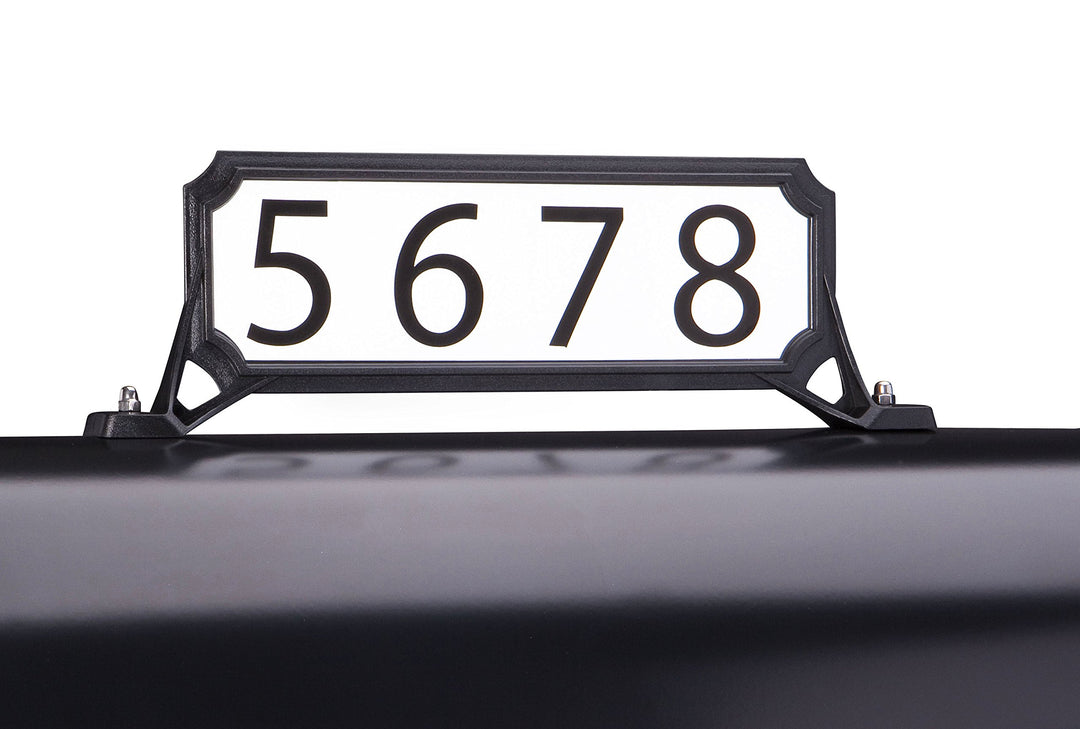 Architectural Mailboxes 3460B Manhattan Address Plaque, Small, Black