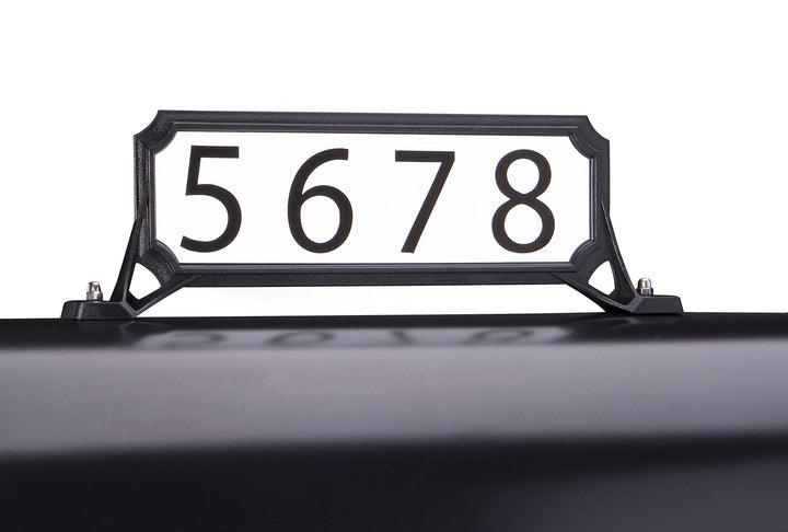 Architectural Mailboxes 3460B Manhattan Address Plaque, Small, Black