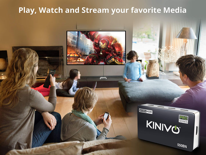 Kinivo HDMI Switch 4K HDR 550BN (5 in 1 Out, 4K 60Hz HD