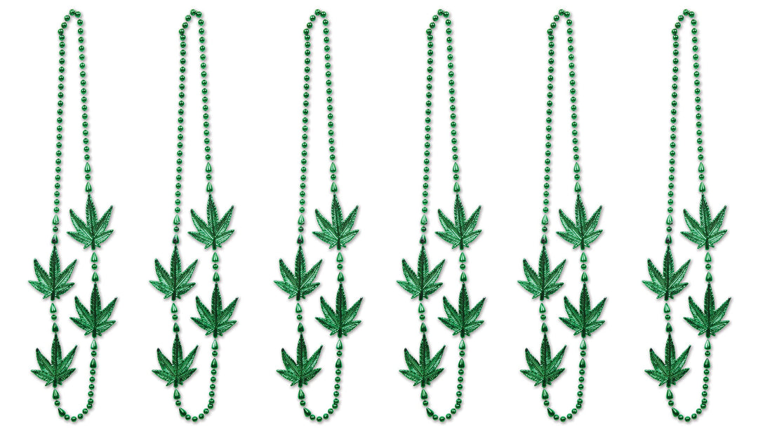 , 6 Piece Weed Beads, 40 (Green)