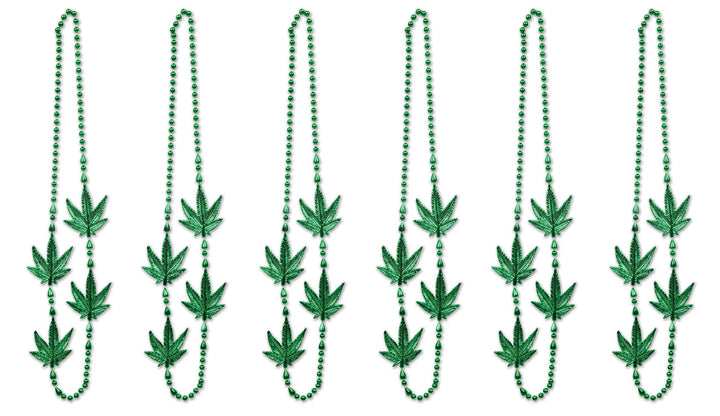 , 6 Piece Weed Beads, 40 (Green)