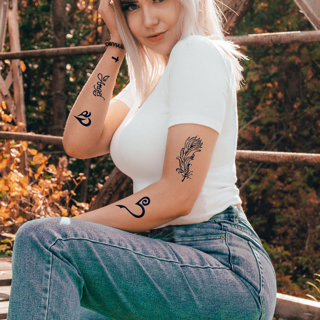 Full Arm Temporary Tattoos for Men and Womenï¼Å’Sleeve Tattoos Waterproof and Long Lasting