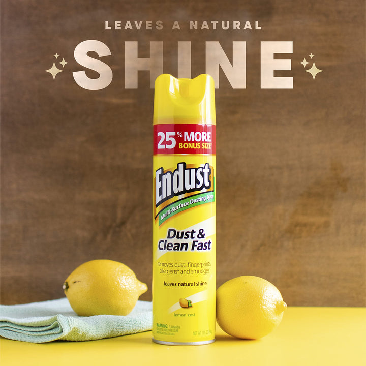 Endust Multi-Surface Dusting and Cleaning Spray, Lemon 