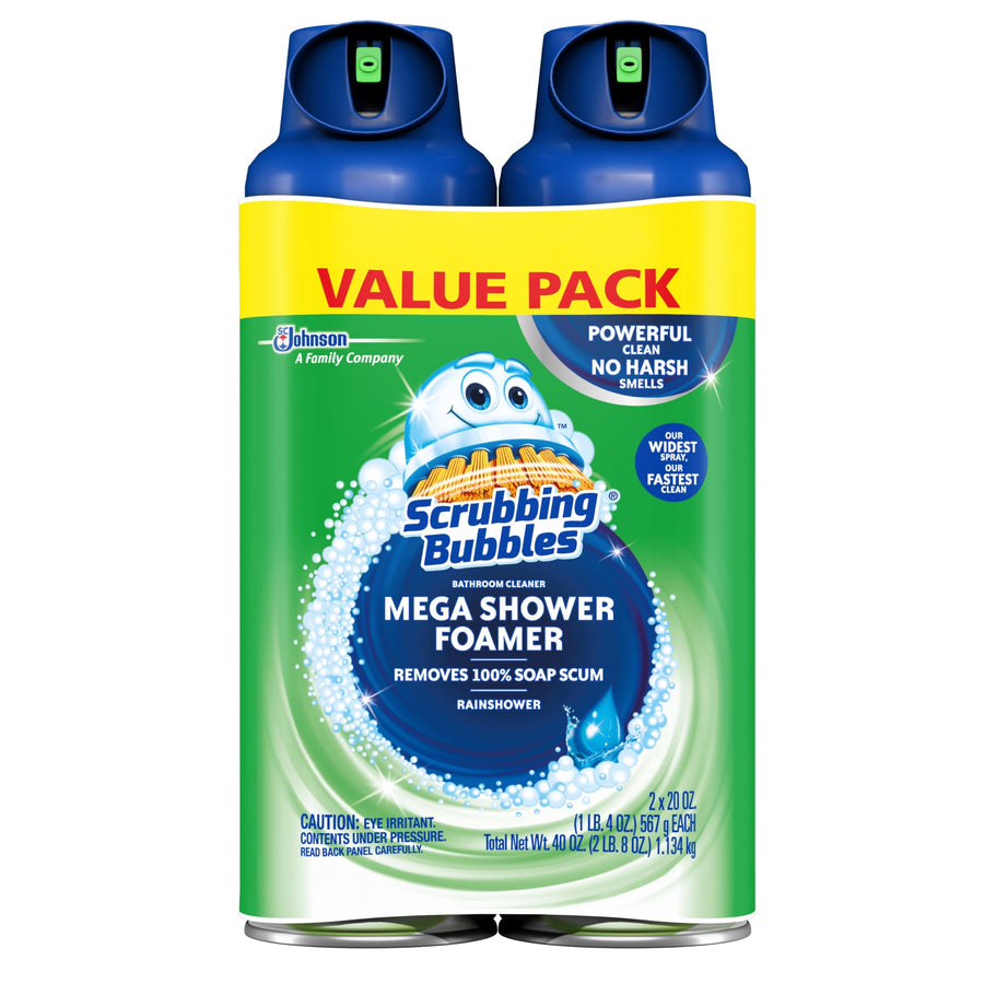 Scrubbing Bubbles Mega Shower Foamer Aerosol, 20 oz (2 