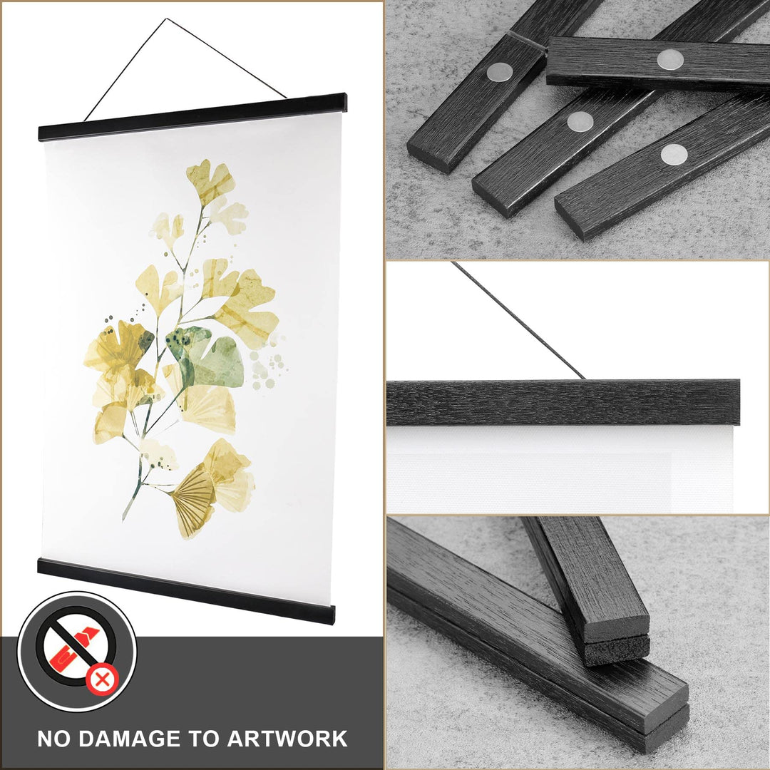 WITCOLOR Magnetic Poster Hanger Frame, Black Magnet Pos