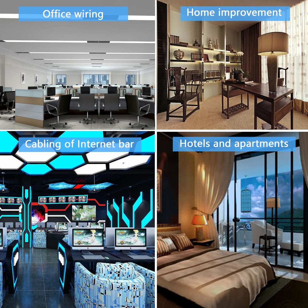 6.5Ft 90 Degree Cat5 Ethernet Panel Mount Cable, Down Angle RJ45 Male to Female Panel Mount CAT5e/5 Shielded Network LAN Extender Cord for Desk, Wall, Chassis Panel -Black-Down-2M