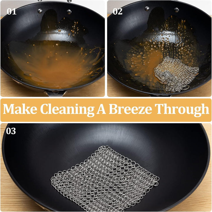 Amagabeli 8x6 Stainless Steel Cast Iron Cleaner 316 Cha