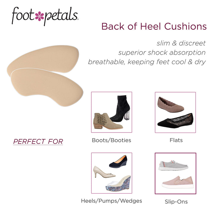 Fancy Feet Women&#39;s Back of Heel Cushions, Khaki