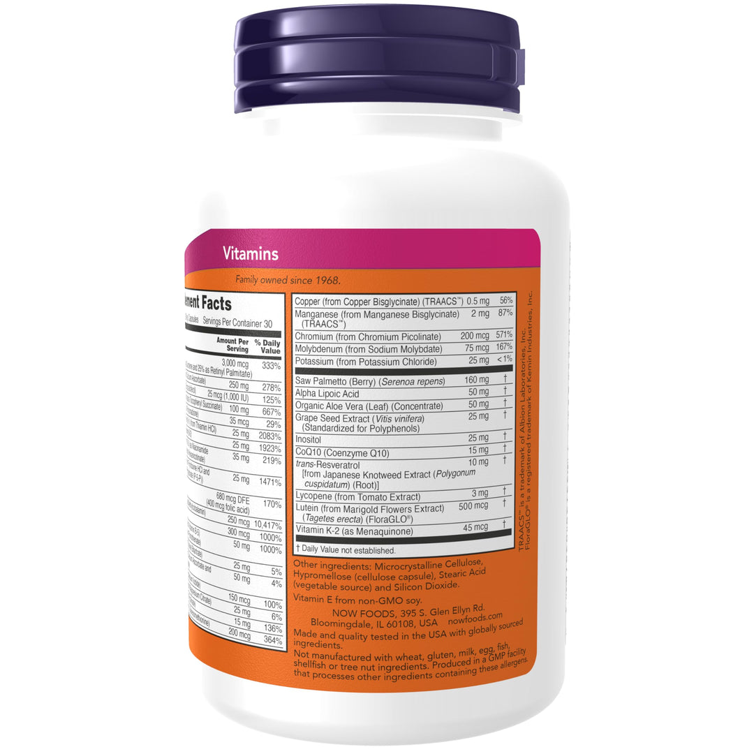 NOW Foods Supplements, ADAM™ Men&#39;s Multivitamin