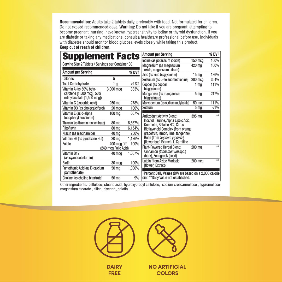 Nature&#39;s Way Completia Diabetic Multivitamin, P